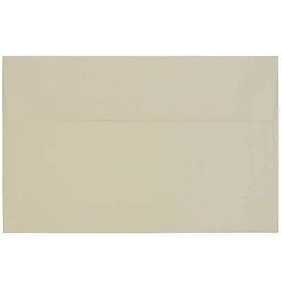 JAM Paper A10 Strathmore Invitation Envelopes 6 x 9.5 Natural White Laid 23565