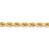 Black Bow Jewelry Men's 8mm, 14k Yellow Gold, Diamond Cut Rope Chain Bracelet, 9 Inch - 2 of 4