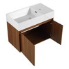 SEVOBAL Bathroom Vanities 30 Inch Bathroom Cabinet With Sink Soft Close Doors for Bathroom, Brown, 29.5"*15.8"*23.3" - 2 of 4