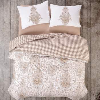 Sussexhome Bohemia Collection High Quality Cotton Set, 1 Duvet Cover, 1 Fitted Sheet and 2 Pillowcases