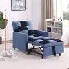 Okak Modern Convertible Sleeper Sofa Accent Chair with Pull-Out Bed,Upholstered Lounge Chair for Living Room,Bedroom,Office - 2 of 4