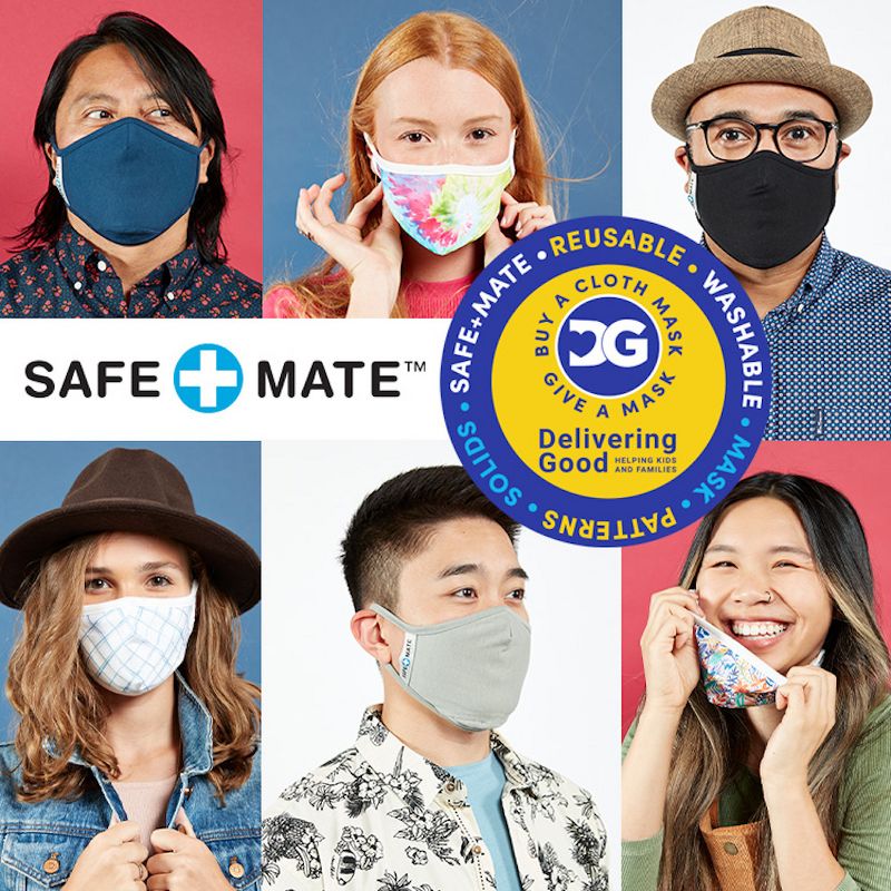Safe+Mate Washable & Reusable Cloth Masks - Kids Single Packs - Includes Filters, 5 of 8