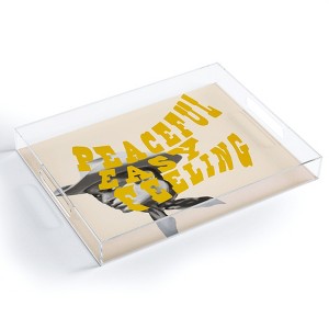 Chromoeye Peaceful Easy Feeling Acrylic Tray - Deny Designs - 1 of 4