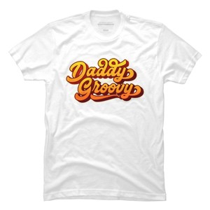 Men's Design By Humans Retro Vintage Daddys Groovy By AmberDawn888 T-Shirt - 1 of 2
