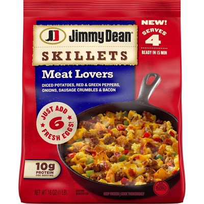 Jimmy Dean Skillets Frozen Meat Lovers Meal - 16oz