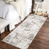 Washable Modern Abstract Rug Non Slip Low Pile Rug Soft Contemporary Throw Floor Cover Foldable Indoor Carpet for Living Room Bedroom Playroom - 4 of 4