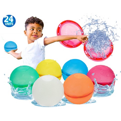 5 Star Super Deals 24 Super Reusable Water Balloons Self Tying Sealing Rapid Filling Auto Water Balloon Safe Soft Fun Reusable Waterballoon Target