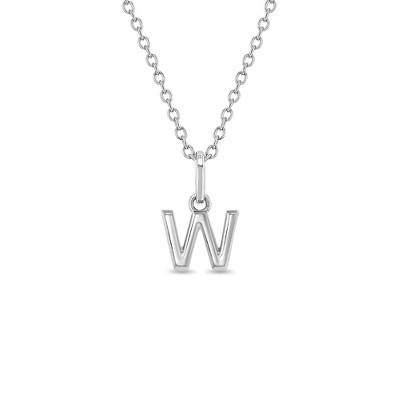 Girls' Tiny Initial Letter Sterling Silver Necklace - In Season Jewelry