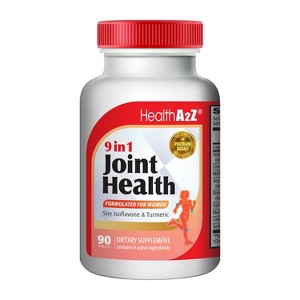 HealthA2Z – 9-in-1 Joint Support for Women with Glucosamine, Chondroitin, MSM, Turmeric & Soy Isoflavones – 90 Tablets - 1 of 4