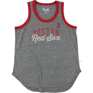 Touch by G-III Womens Red Sox Glitter Print Tank Top - 1 of 2