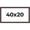PosterPalooza | Panoramic Linear Brown Picture Frame - UV Acrylic, Foam Board Backing, Hanging Hardware - 2 of 4