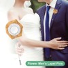 Unique Bargains Ribbon Alloy Multipurpose Use Durable Flower Lapel Pin 3.5 x 1.38 Inch 12 Pcs - 4 of 4