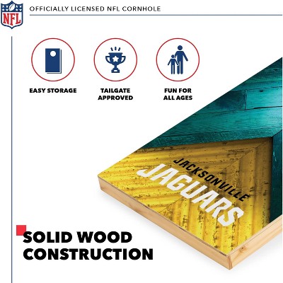 Jacksonville Jaguars 2'x4' Wood Cornhole Set with Bean Bags