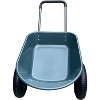 Green Heavy Duty Garden Cart with Built-in Stand,Wheels, Ergonomic Handle, Utility Cart for Home Garden Yard - 3 of 4