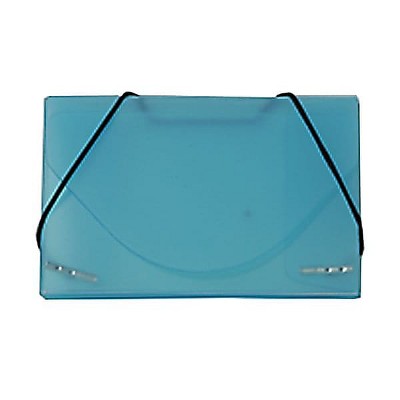 JAM Paper Plastic Business Card Holder Case Blue Frosted Sold Individually 2500