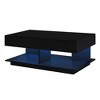 NicBex Modern Extendable Top Coffee Table with Hidden Storage & Open Shelves,Multi-Functional Tea Table Center Table for Living Room,Studio - 3 of 4