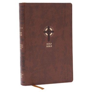 Nrsvce Sacraments of Initiation Catholic Bible, Brown Leathersoft, Comfort Print - by  Catholic Bible Press (Leather Bound) - 1 of 1
