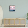 Stupell Industries Pink Heart Ocean Sunrise Floating Frame Canvas Art, Black, 25" x 25" - 3 of 4