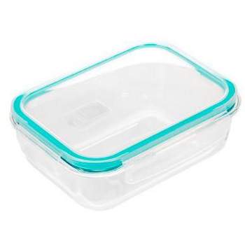 4 Glass Food Storage Containers Three Compartment Portion Control Meal Prep  with Snap on Lids, 1 unit - Fry's Food Stores