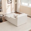 Upholstered Chaise Lounge Sleeper Sofa Bed Couch Sleeper Chair Single Sofa Lazy Sofa Accent Chair - ModernLuxe - 3 of 4