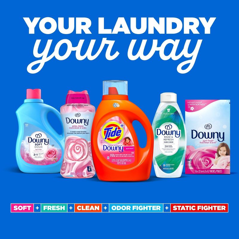 Tide Plus Downy High Efficiency Liquid Laundry Detergent - April Fresh, 4 of 11