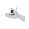 Old World Christmas Glass Blown Poinsettia Bell Ornament - 2 of 2