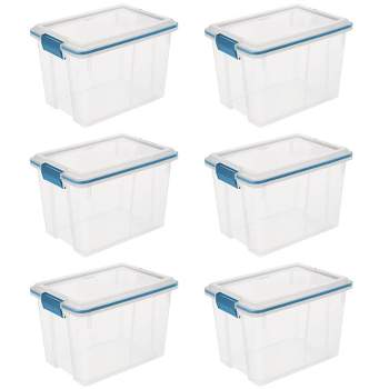 Sterilite 7.5 Quart Gasket Box, Stackable Storage Bin with Latching Lid, 6  Pack, 6pk - Pay Less Super Markets