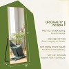 VYNXARIA 57"x20"/64"x25" Arched/Right Angle Full Length Mirror - Gold/Black Aluminum Frame, Freestanding. - 4 of 4