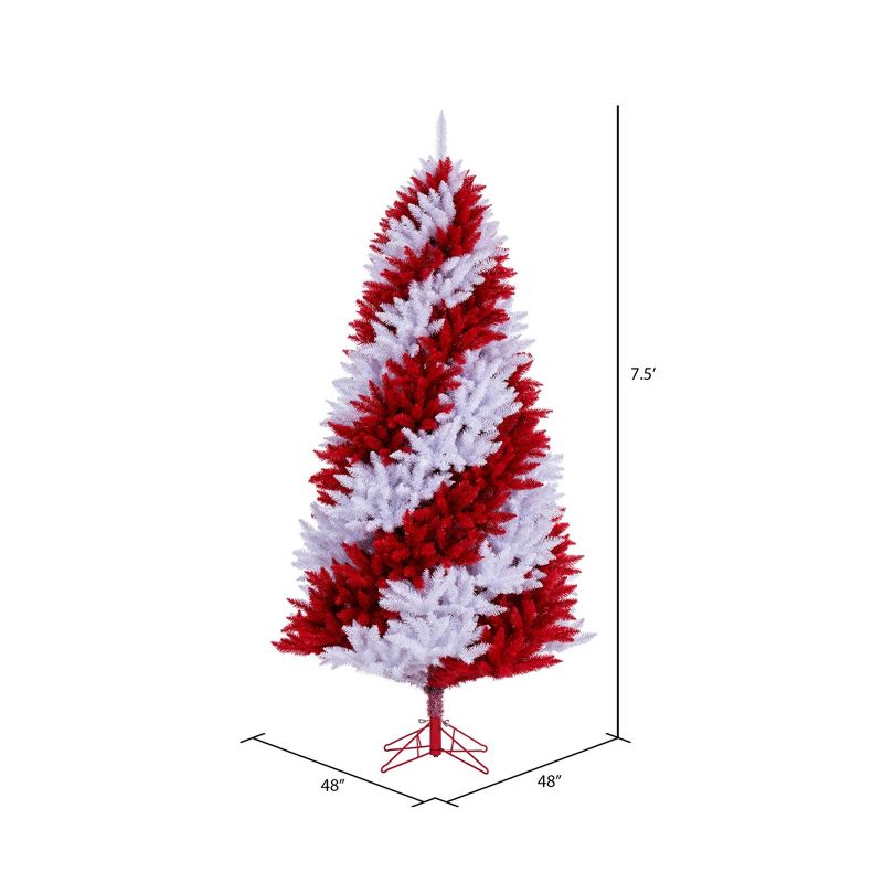 Vickerman Artificial Candy Cane Christmas Tree, 5 of 7