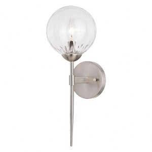 Vaxcel Olson 1 - Light Sconce in  Satin Nickel - 1 of 4
