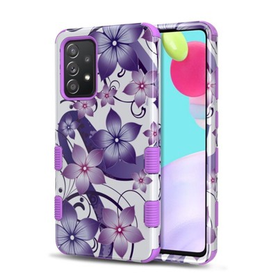 Valor MyBat Pro TUFF Series Case Compatible With Samsung Galaxy A52 5G - Purple Hibiscus
