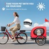 Dog Bike Trailer, 88LBS Dog Cart, Pet Cart Bicycle Carrier, Easy Folding Frame with Quick Release Wheels - 2 of 4