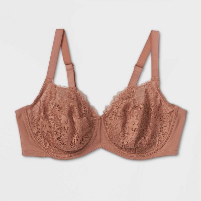 unlined lace bra plus size