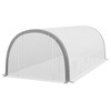 Outsunny Walk-in Tunnel Greenhouse with Upgraded Structure, Mesh Door and Windows, Warm Tent Plant House, White - 4 of 4