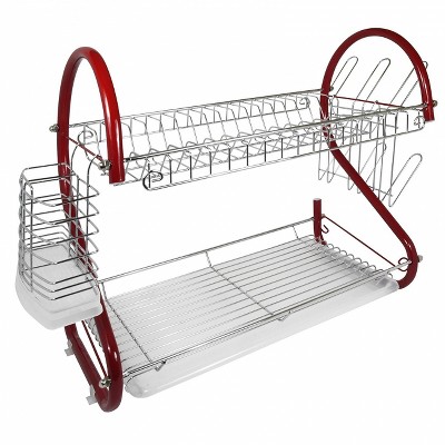 Better Chef 16-Inch 2-Tier Chrome Plated Dishrack