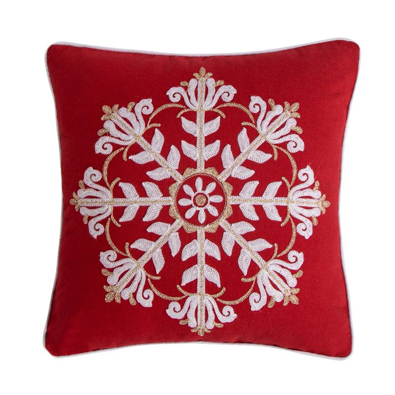 Joybirds Snowflake Pillow - Thatch Home by Levtex Home, 1 of 2