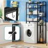 Simple Trending 8 Tier Over The Toilet Storage Black - 2 of 4
