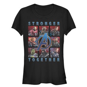 Juniors Womens Marvel Avengers: Endgame Stronger Together T-Shirt - 1 of 3