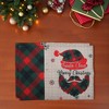 Unique Bargains Christmas Place Mats Plaid Linen Red Green Beige White 13"x17.7" 2 Pcs - 2 of 4