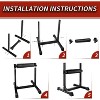 Bulgarian Split Squat Stand, Single Leg Squat Roller Stand with 11 Adjustable Roller Heights for Squats, Leg Lunges, Bodyweight Training - 4 of 4