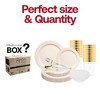 Smarty Had A Party Ivory Vintage Plastic Tableware Set - 60 Sets - 3 of 4