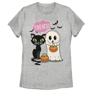 Women's Lost Gods Halloween Treat Friends T-Shirt - 1 of 4