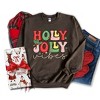 Simply Sage Market Women's Graphic Sweatshirt Holly Jolly Vibes Distressed - 3 of 4
