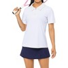 Women's Golf Polo Short Sleeve Shirts Lightweight Moisture Wicking Collared T Shirt Quick Dry - 4 of 4
