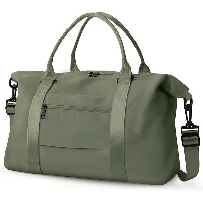 Luupatchy Waterproof Weekender Duffel Bag - Airplane-Friendly Carry-On with Trolley Sleeve, Multi-Pocket Gym/Travel Tote for Men & Women