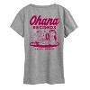 Women's - Lilo and Stitch - Ohana Records Short Sleeve Graphic T-Shirt - 2 of 4