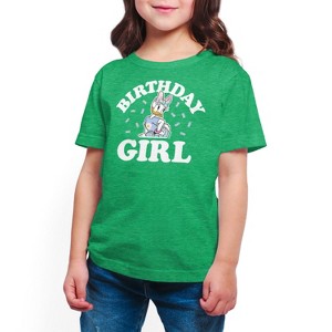 Girls' - Disney - Birthday Girl Daisy Short Sleeve Graphic T-Shirt - 1 of 4