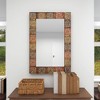 Metal Floral Wall Mirror with Embossed Metal Multi Colored - Olivia & May - 4 of 4