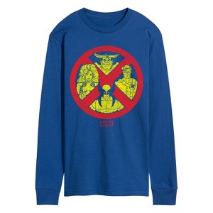 Men's - Marvel - X-Men Logo Characters Long Sleeve Graphic T-Shirt - 1 of 4