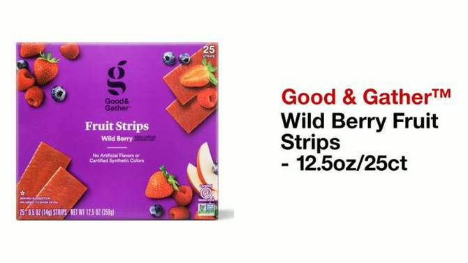 Wild Berry Fruit Strips - 12.5oz/25ct - Good &#38; Gather&#8482;, 2 of 7, play video
